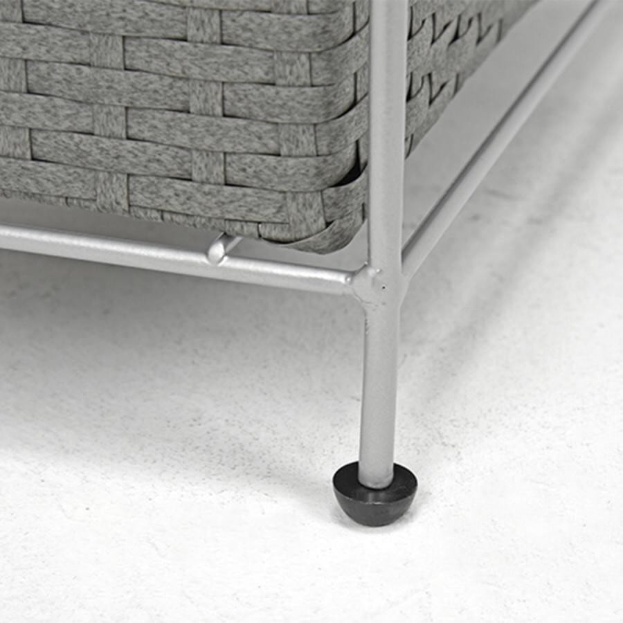 スリムランドリーラック3段（幅20cm） ダークブラウン