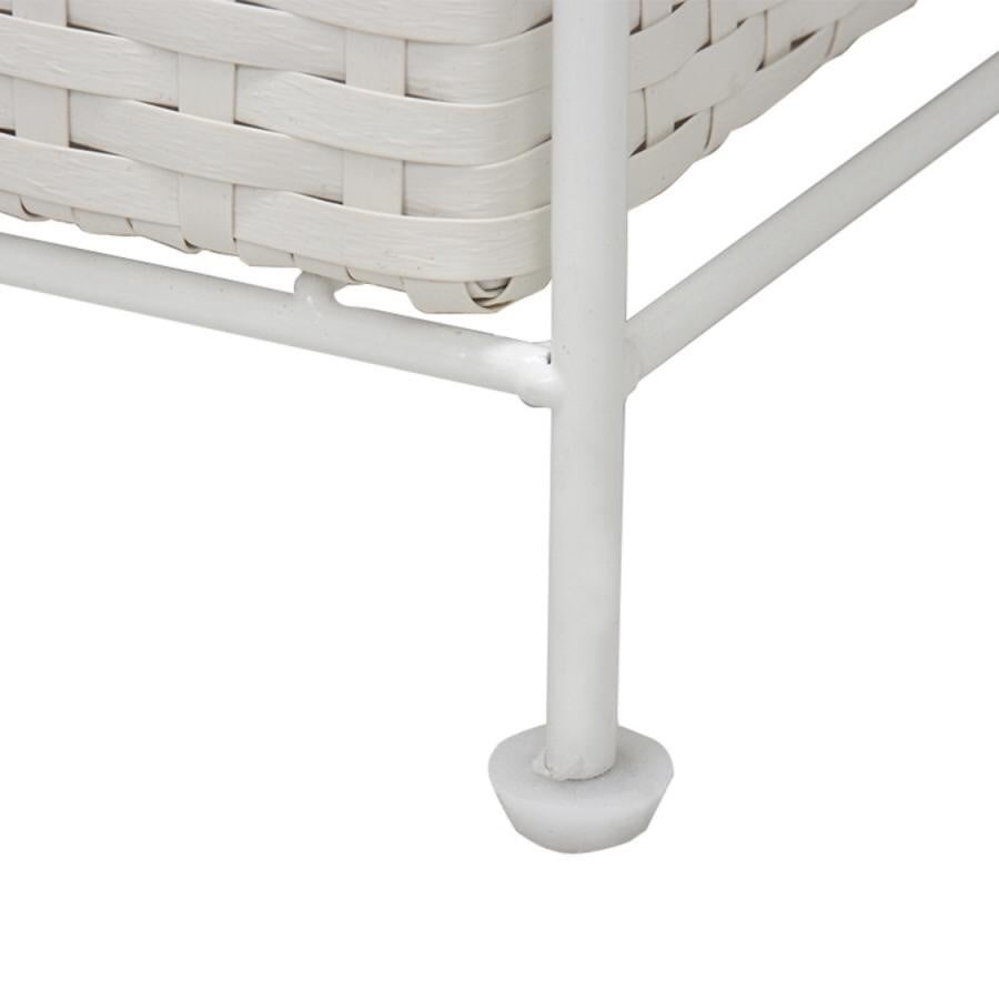 スリムランドリーラック3段(幅15cm) ホワイト