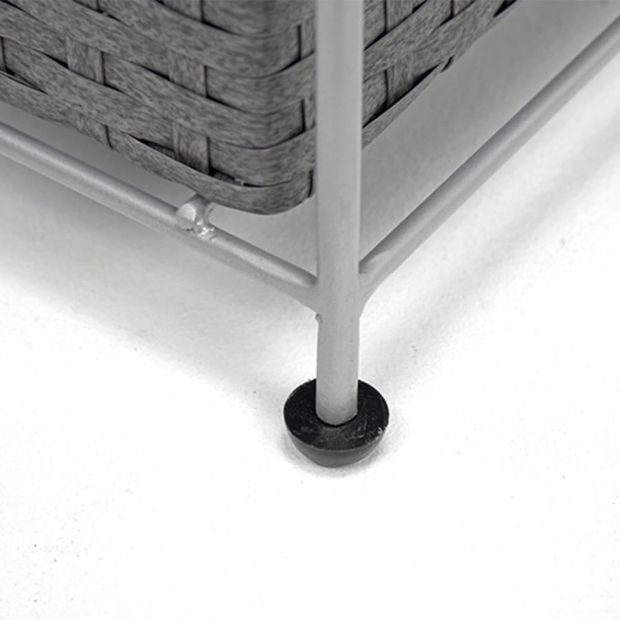 スリムランドリーラック（上部カゴなし） ダークブラウン