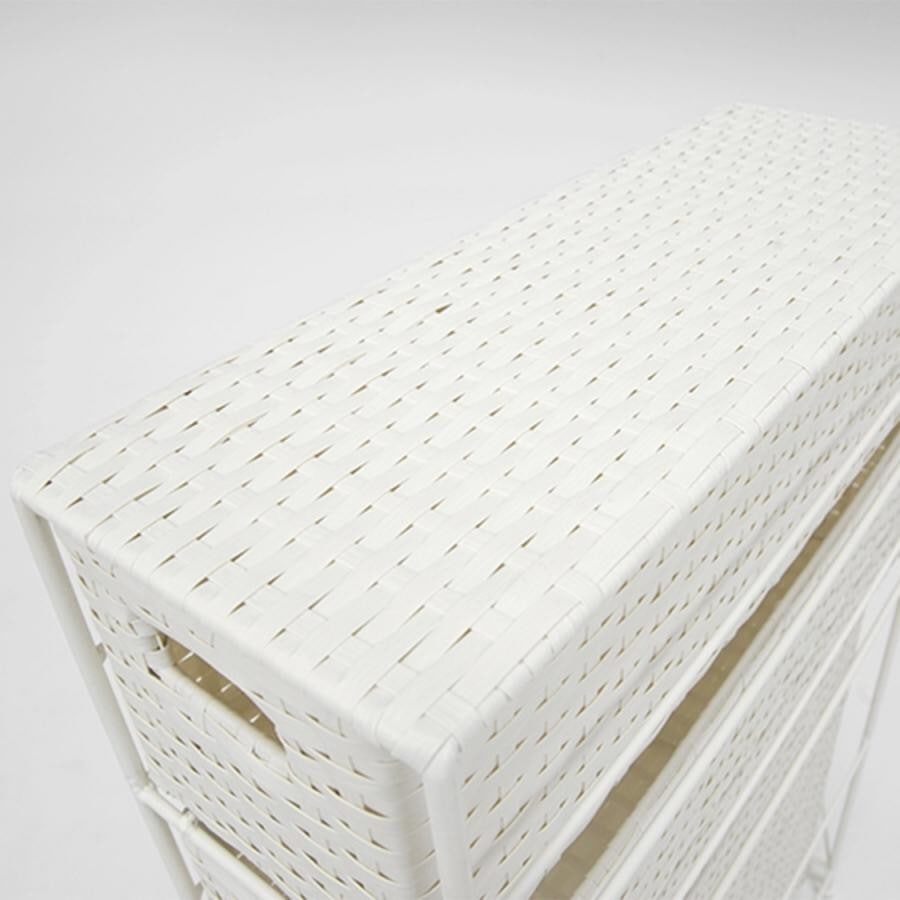 スリムランドリーラック（上部カゴなし） グレイ