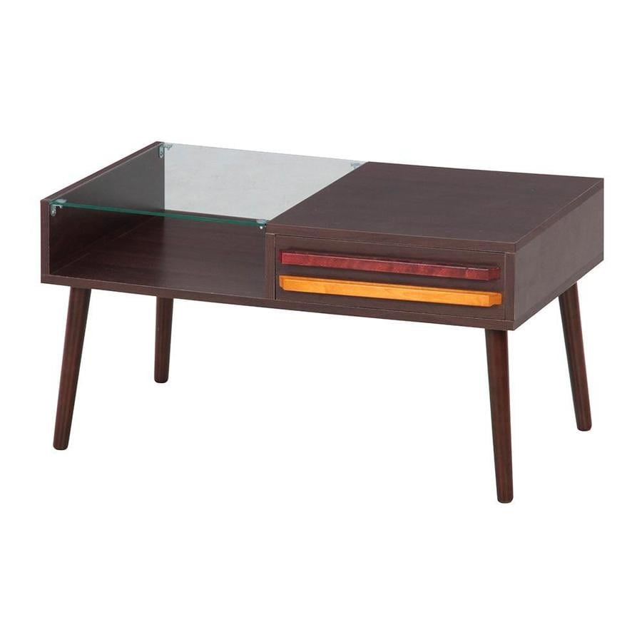 ドリー 引き出し付きテーブル DARK BROWN