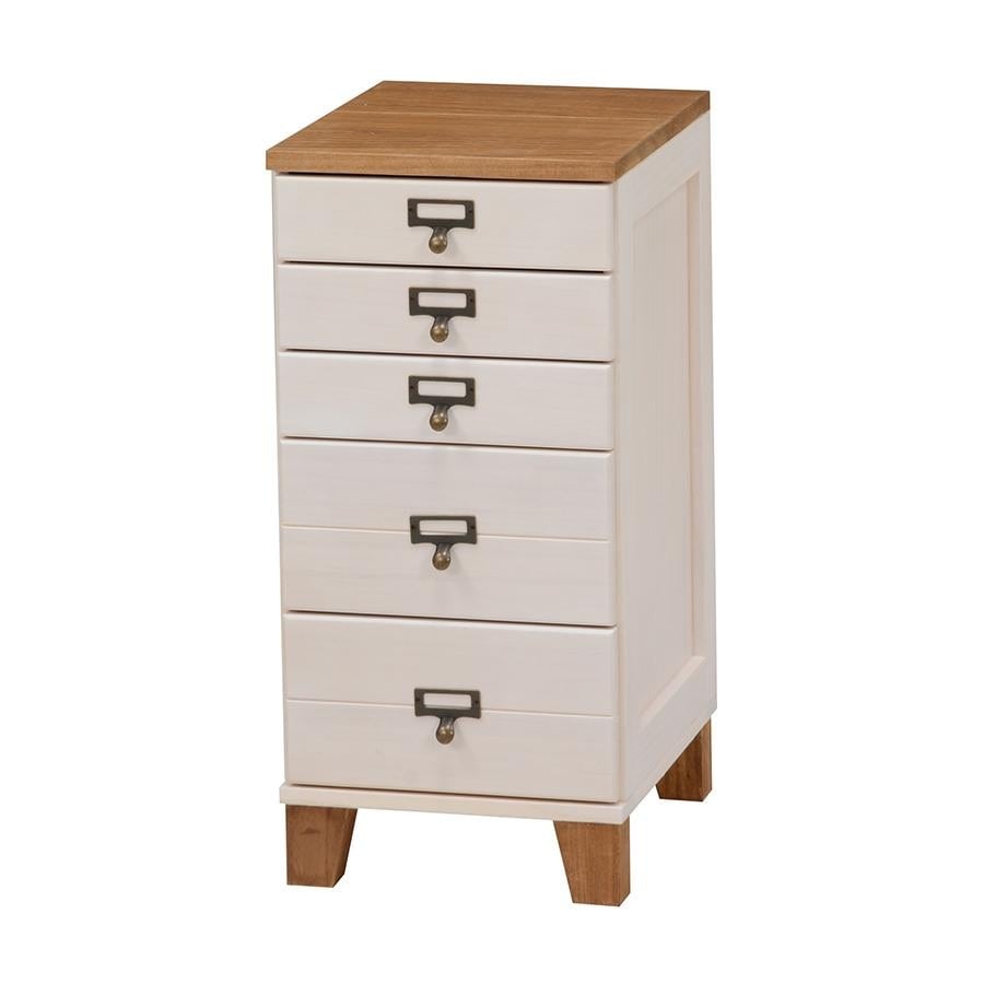 ドキュメントチェスト ロータイプ WHITE×NATURAL