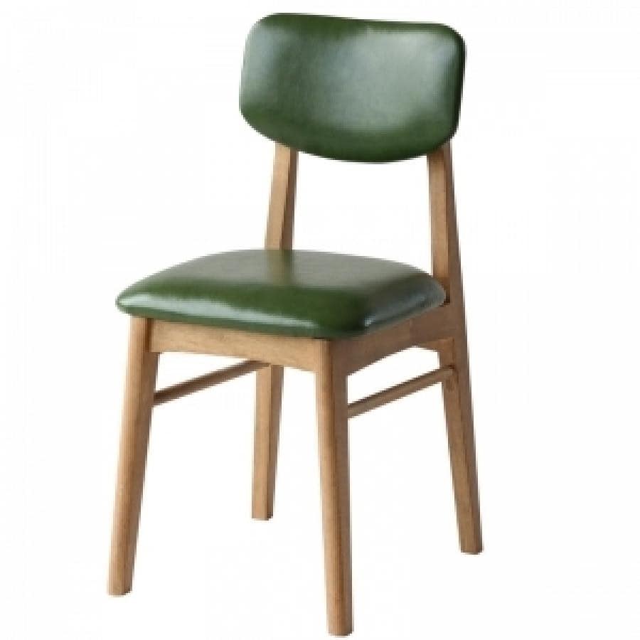 ラシック チェア 合皮座ブラウン