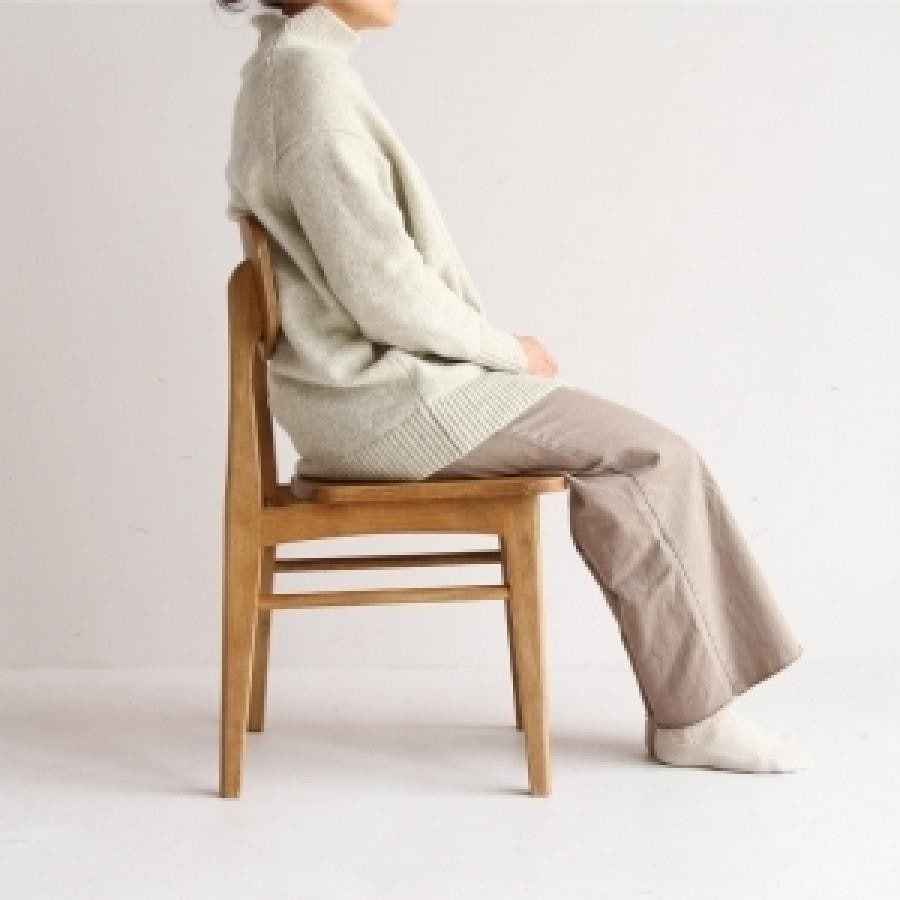 ラシック チェア 合皮座ブラウン