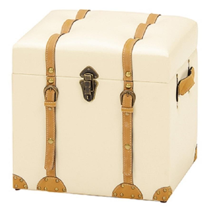 チェスター収納スツールS ライトブラウン