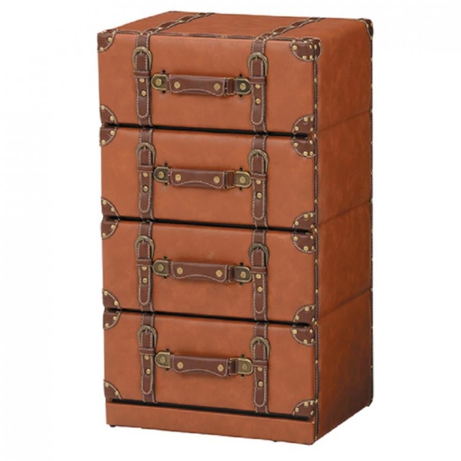 チェスター 4Dチェスト ライトブラウン