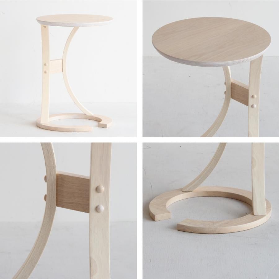 ロータス サイドテーブル ホワイト