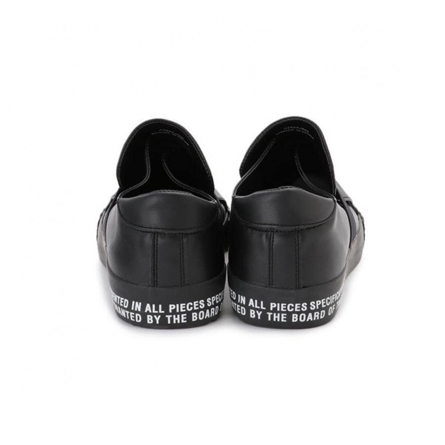 【MEN’S】ベルテッドスニーカー ブラック L