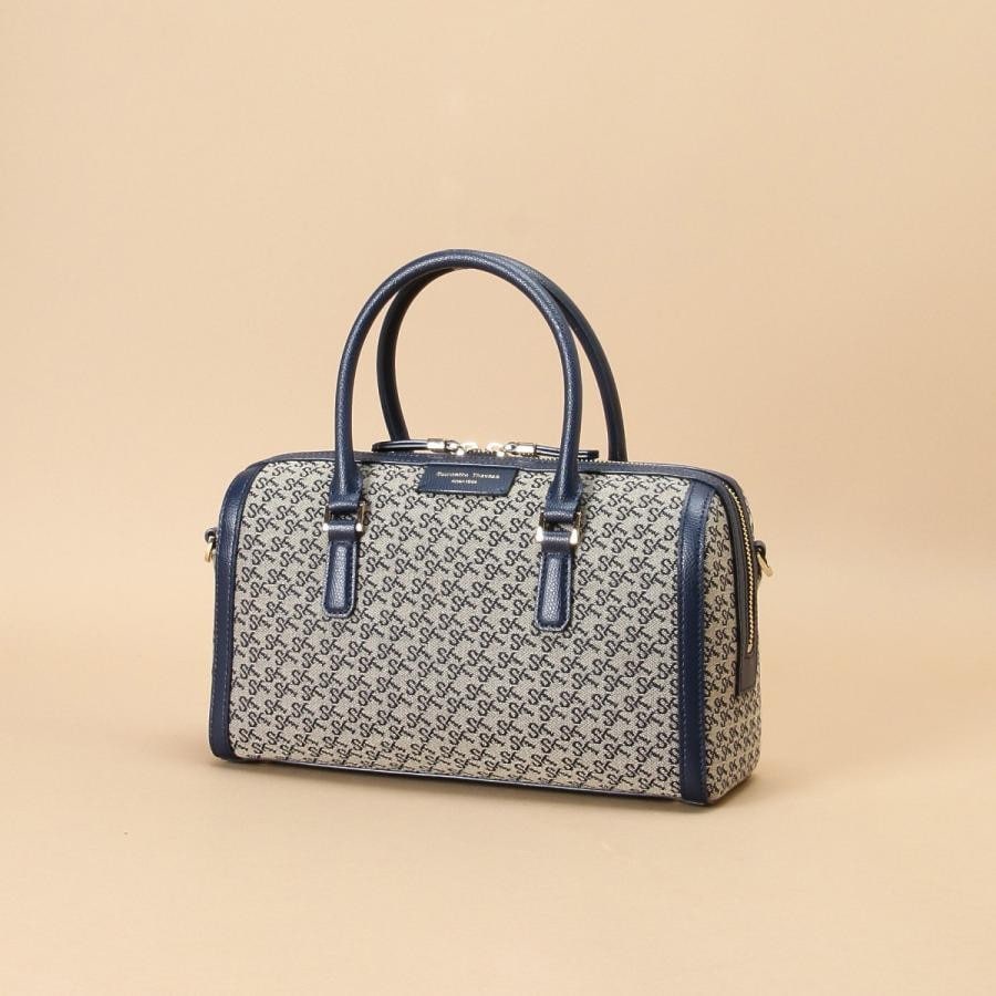 ST Jacquard ボストン オリゾンタール ネイビー