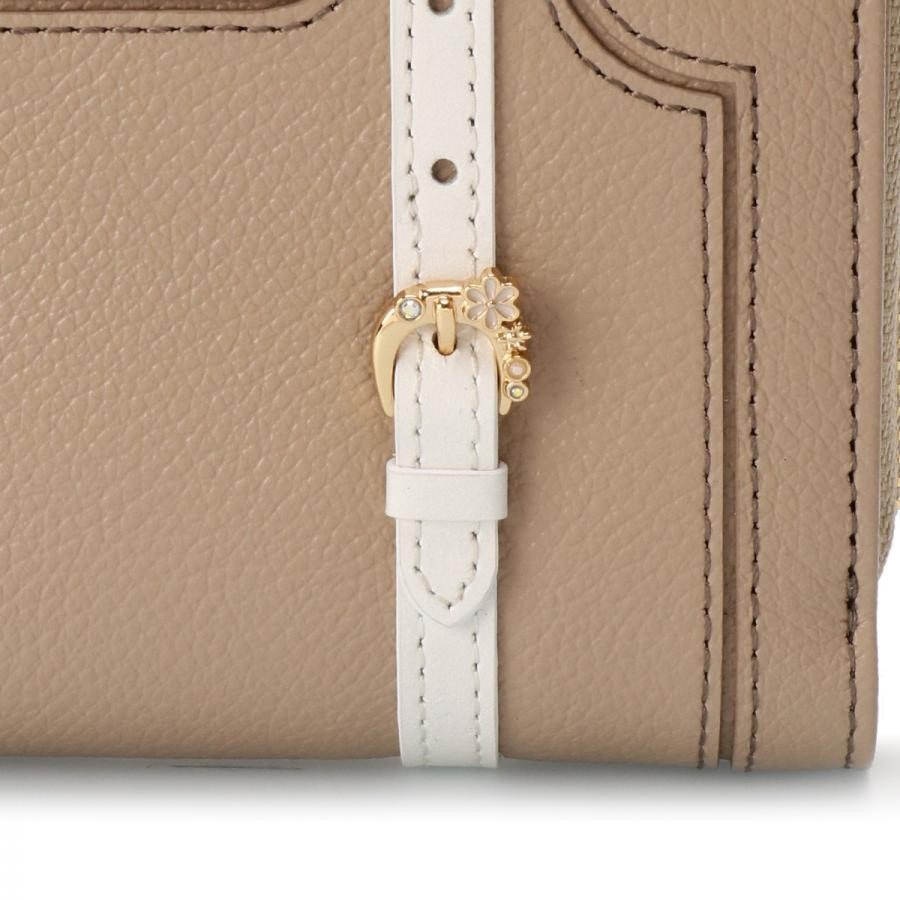 トロッターケースモチーフ 折財布 ブラウン