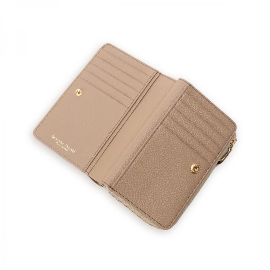 トロッターケースモチーフ 折財布 ブラウン