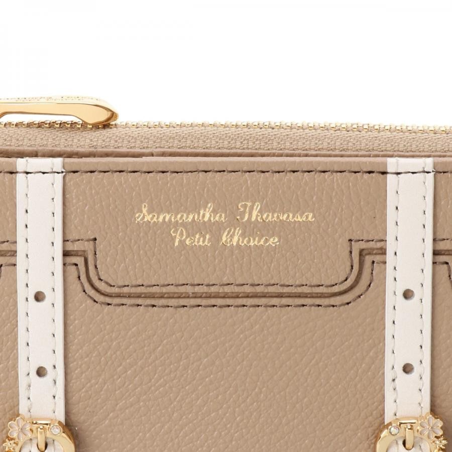 トロッターケースモチーフ 折財布 ブラウン