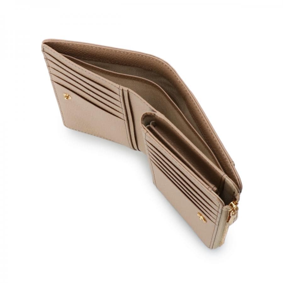 トロッターケースモチーフ 折財布 ブラウン