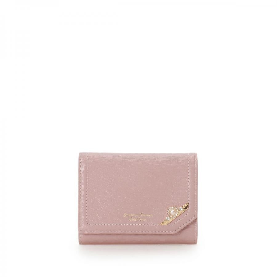 パールモチーフサイドバーLジップ折財布(0 ピンク)｜ サマンサタバサ