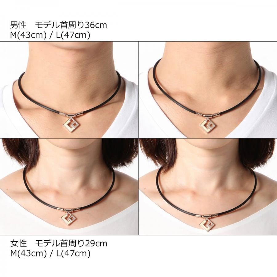 ◆Colantotte コラントッテ  コラントッテ TAO ネックレス スリム AURA mini GDWH Lサイズ ネックレス 磁気ネックレス 医療機器（医療機器認証番号 230AGBZX00077000） 首・肩の血行改善、首のコリ・肩コリに効く 国内正規品【送料無料 北海道/沖縄/離島を除く】 シャンパンゴールド×ホワイトラメ L