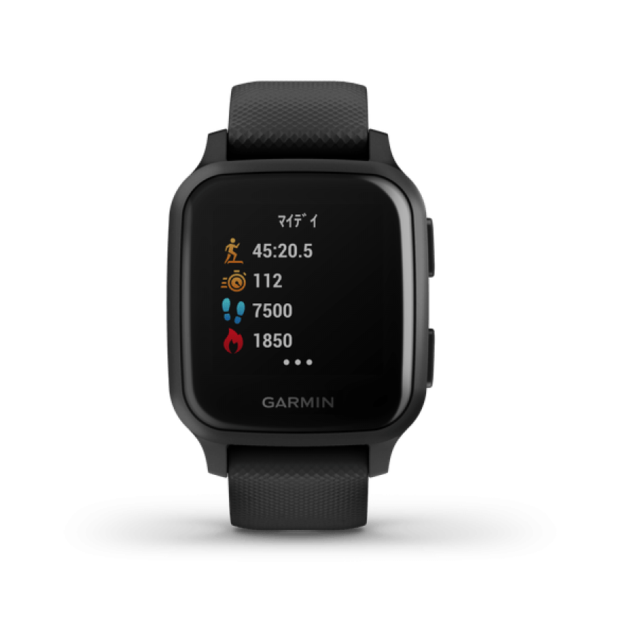 【SALE】GARMIN ガーミン Venu Sq Music Black/Slate GPS Suica対応 GarminPay GPS  ミュージック機能 ボディバッテリー・呼吸数・生理周期・ストレス・睡眠・心拍数・水分補給 血中酸素トラッキング対応 光学式心拍センサー 腕時計