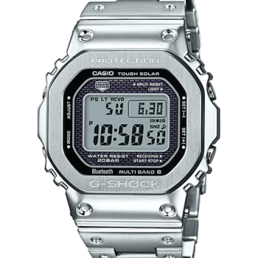 カシオ CASIO G-SHOCK  GSHOCK ジーショック フルメタルモデル GMW-B5000D-1JF タフソーラー（ソーラー充電システム） 電波時計（MULTIBAND6）スマートフォン連携 電波時計  【送料無料 北海道/沖縄/離島を除く】