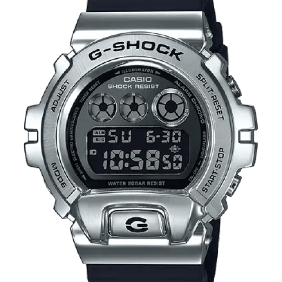 カシオ CASIO G-SHOCK GSHOCK ジーショック GM-6900-1JF メタルベゼル 耐衝撃構造（ショックレジスト） 腕時計 国内正規品 【送料無料 北海道/沖縄/離島を除く】 1AJF FREE