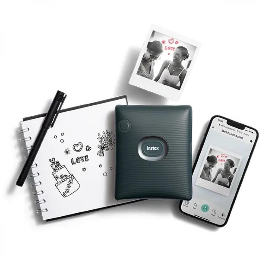 【送料無料★12時までのご注文で即日出荷★】富士フイルム FUJIFILM INS SQ LINK GREEN [スマートフォン用プリンター チェキ INSTAX SQUARE Link ミッドナイトグリーン] ミッドナイトグリーン