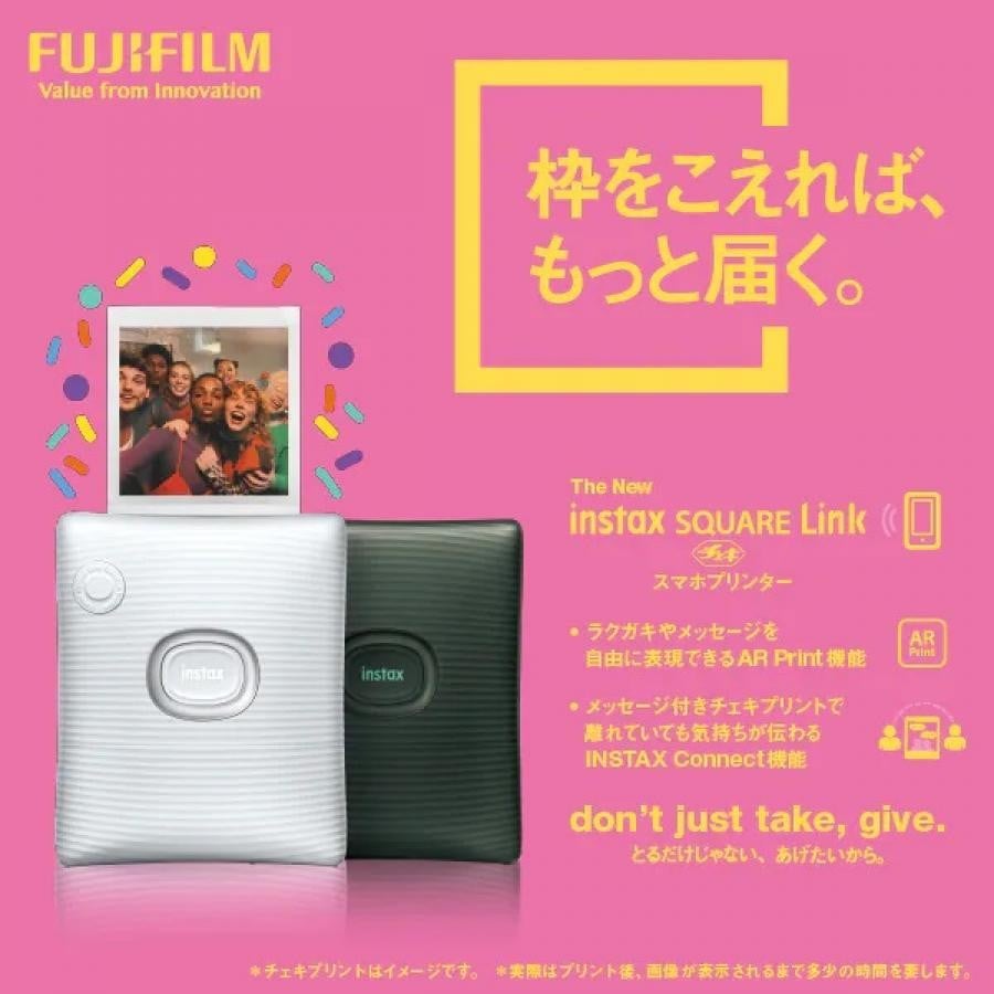 【送料無料★12時までのご注文で即日出荷★】富士フイルム FUJIFILM INS SQ LINK GREEN [スマートフォン用プリンター チェキ INSTAX SQUARE Link ミッドナイトグリーン] ミッドナイトグリーン