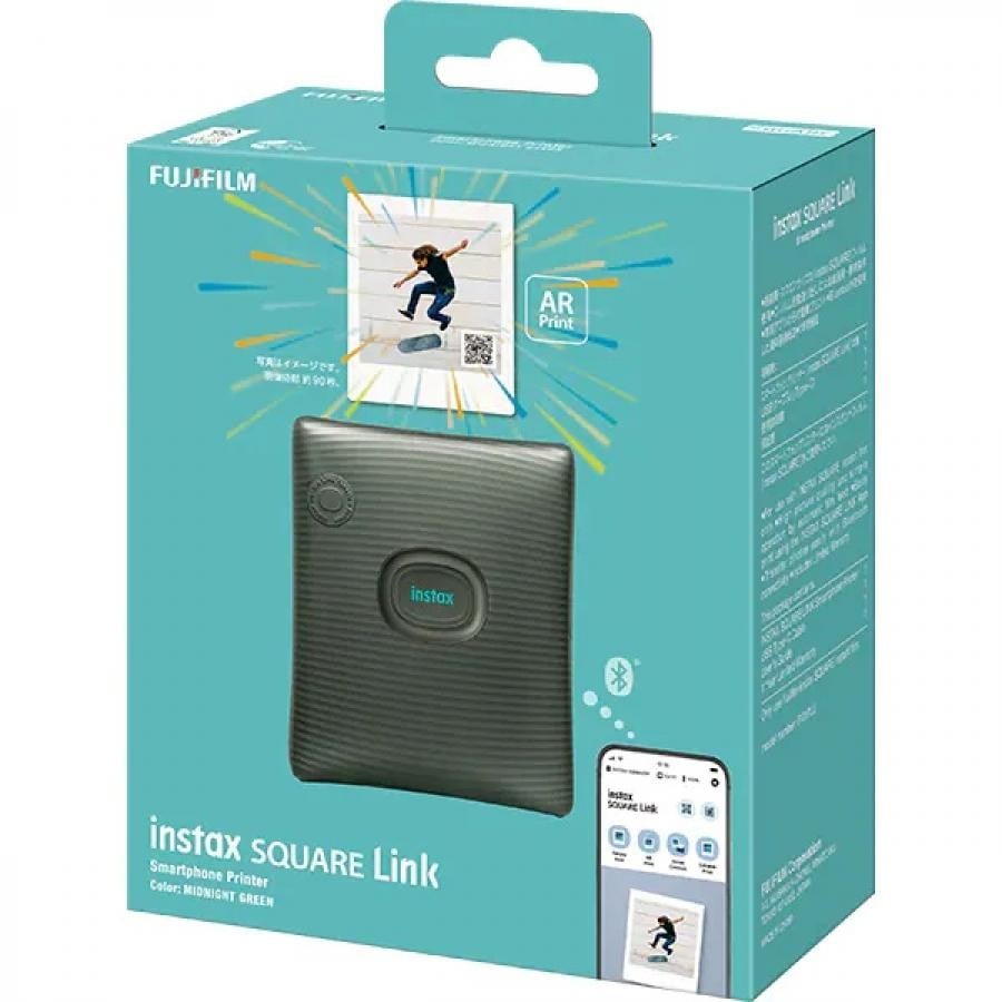 【送料無料★12時までのご注文で即日出荷★】富士フイルム FUJIFILM INS SQ LINK GREEN [スマートフォン用プリンター チェキ INSTAX SQUARE Link ミッドナイトグリーン] ミッドナイトグリーン