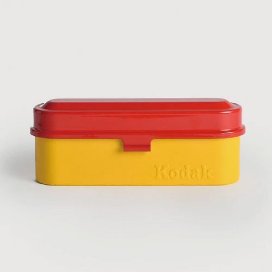 KODAK フィルムケース - 35mmフィルム5ロール用 - コンパクト  レトロスチールケース　　ブラック ブラック