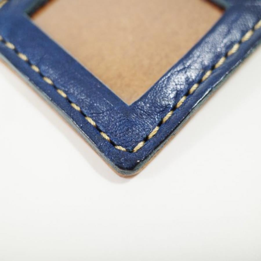 ◆12時までのご注文で即日出荷！◆  monogram  ましかくレザーミニフォトフレーム （キーホルダー）レッド レッド