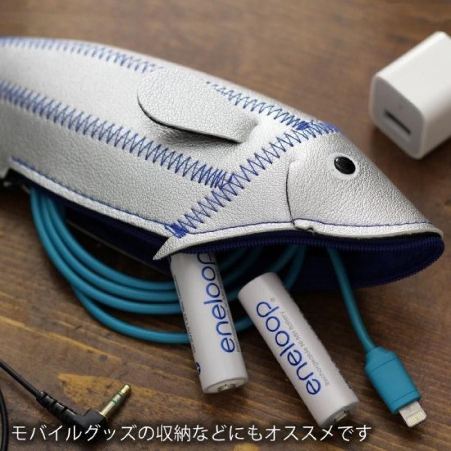 フィッシュケース(FISH CASE)/小物入れ・ペンケース・メガネケース   Silver Silver