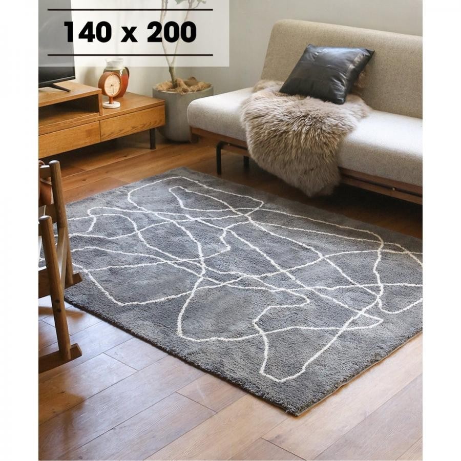 FERNERO RUG 140x200 フェルネロラグ グレー 013