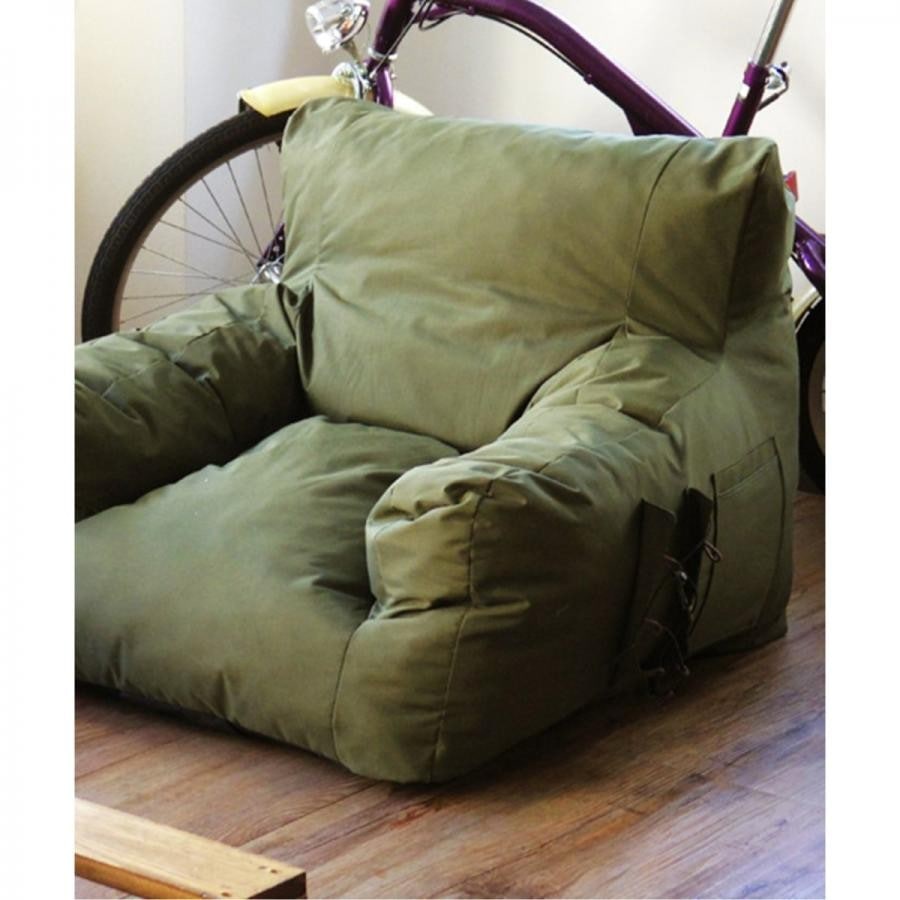 ［OUTPUT LIFE］compression garden sofa コンプレッションガーデンソファ 自動膨張式  023 カーキ