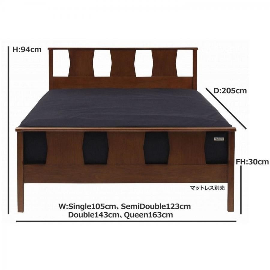 《予約》《12月下旬予定》 BROOKS BED 【S.double】ブルックスベッド セミダブルサイズ　706