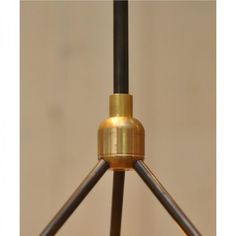 【受注生産】SOLID BRASS LAMP 3ARM 45 BLACK ソリッドブラスランプ　017