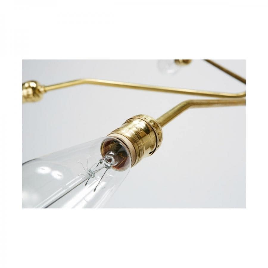 SOLID BRASS LAMP MEDIUM LONG 5ARM 017 SOLID