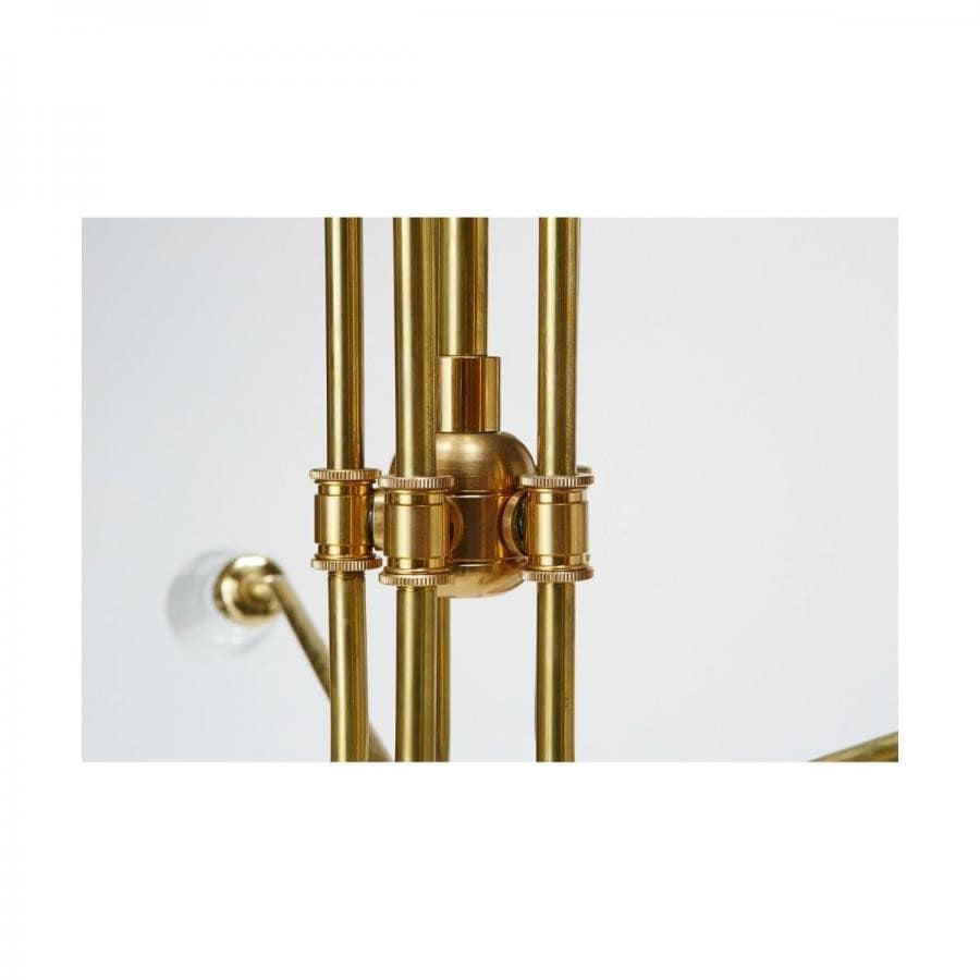 SOLID BRASS LAMP MEDIUM LONG 5ARM 017 SOLID