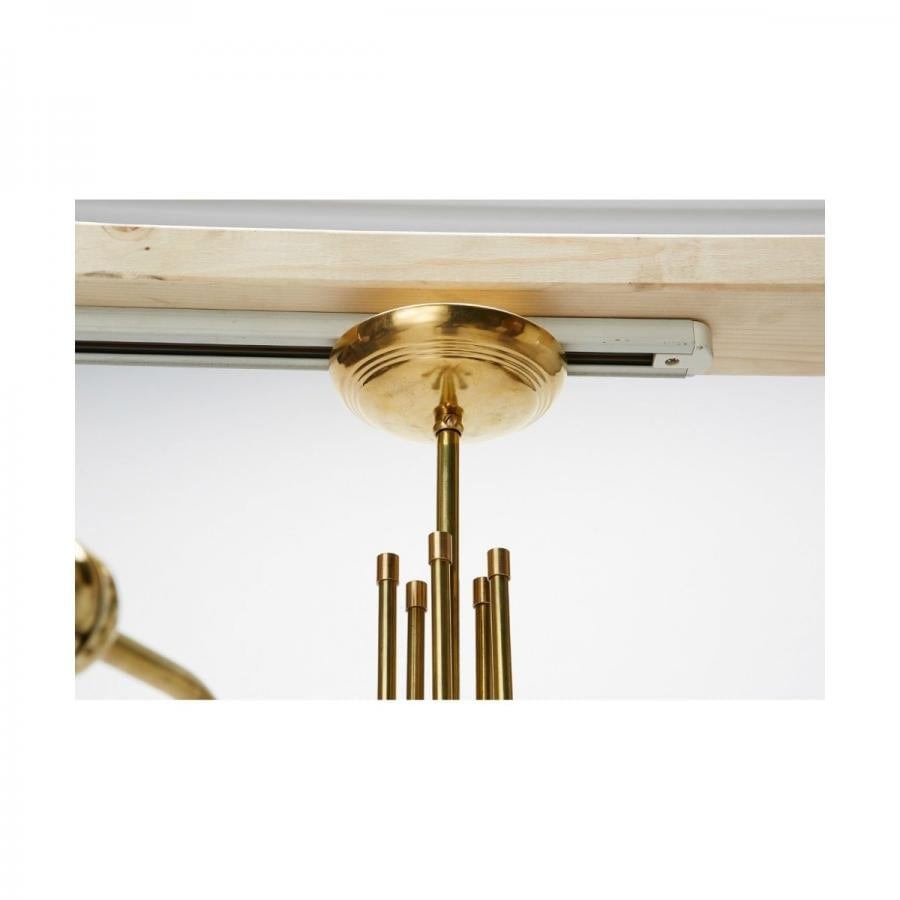 SOLID BRASS LAMP MEDIUM LONG 5ARM 017 SOLID