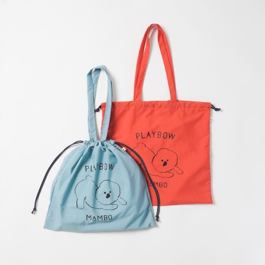 MAMBO PLAYBOW ナイロン巾着トート / DO Original 10  ｵﾚﾝｼﾞ