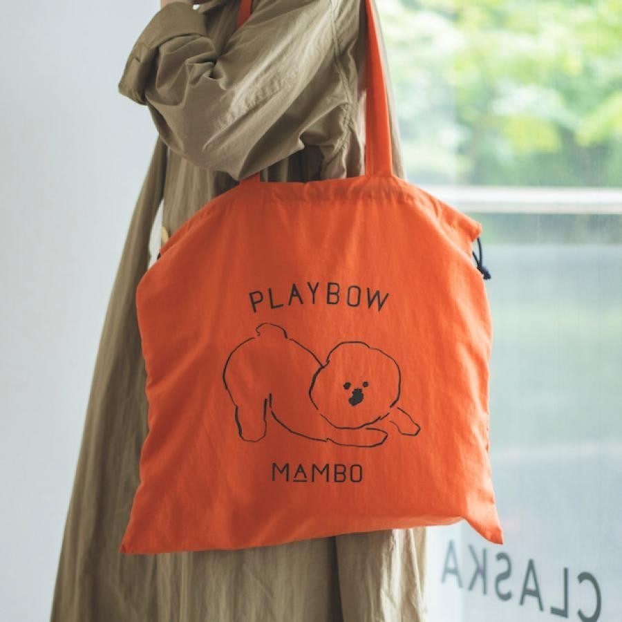 MAMBO PLAYBOW ナイロン巾着トート / DO Original 10  ｵﾚﾝｼﾞ