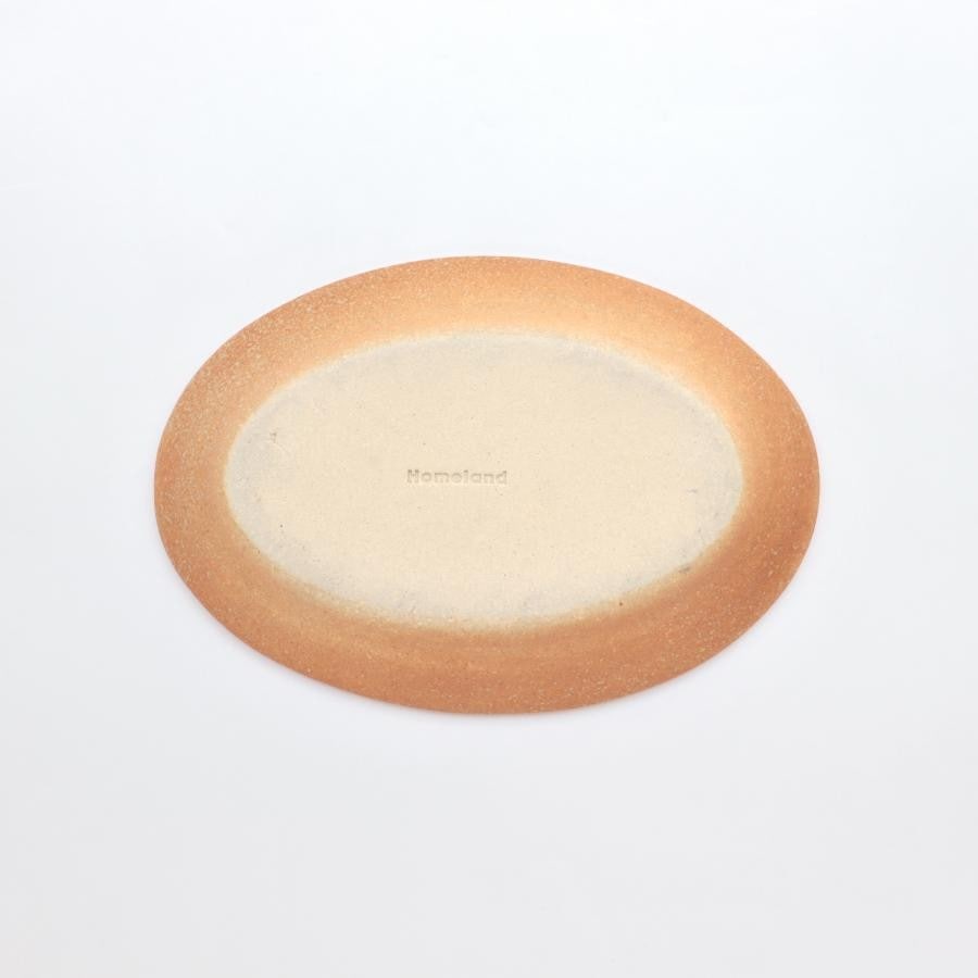 信楽オーバル24cm / Homeland 緋色