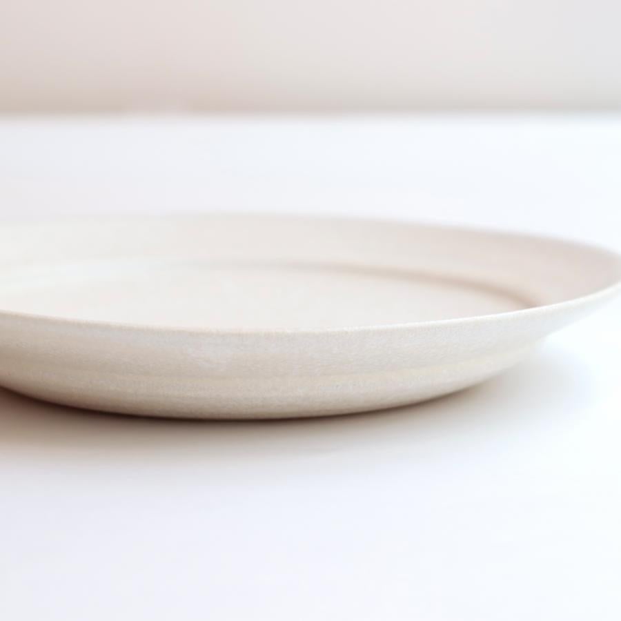 信楽丸皿21.5cm / Homeland 白