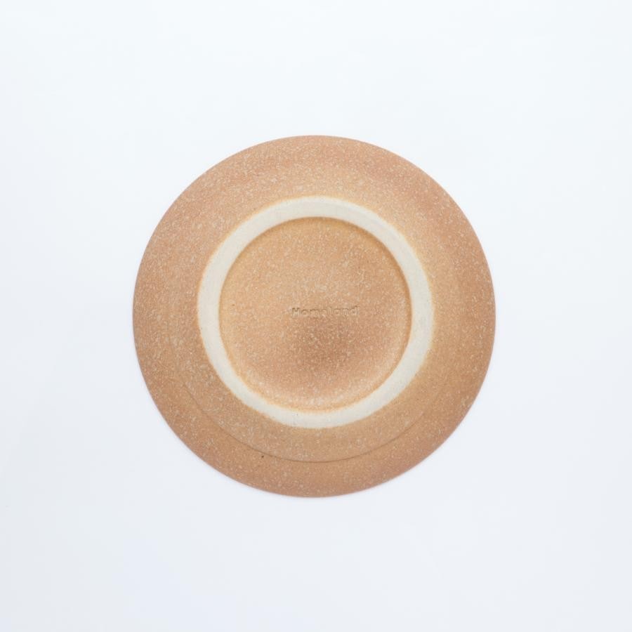 信楽丸皿21.5cm / Homeland 白