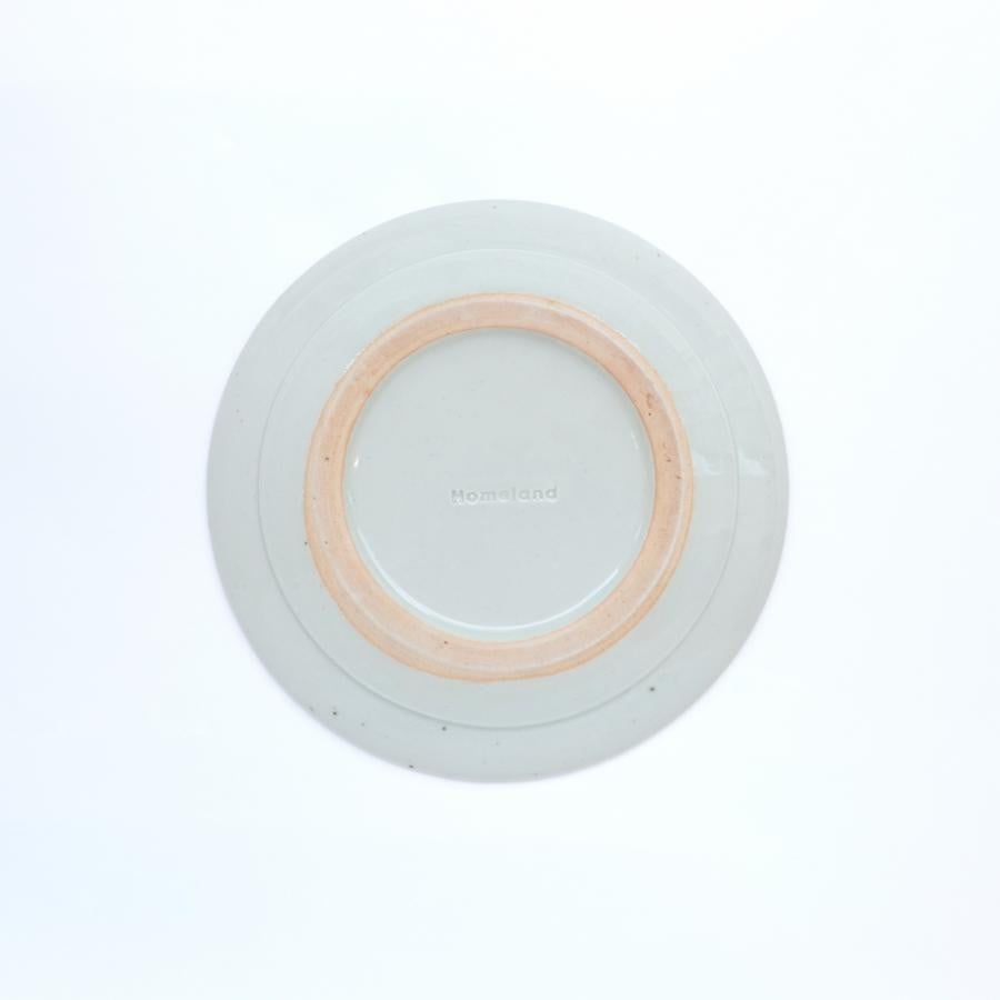 信楽丸皿21.5cm / Homeland 斑点