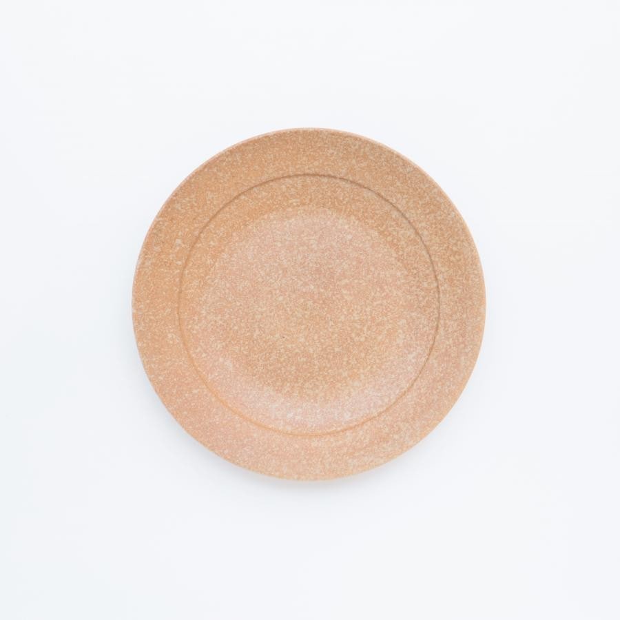 信楽丸皿21.5cm / Homeland 緋色