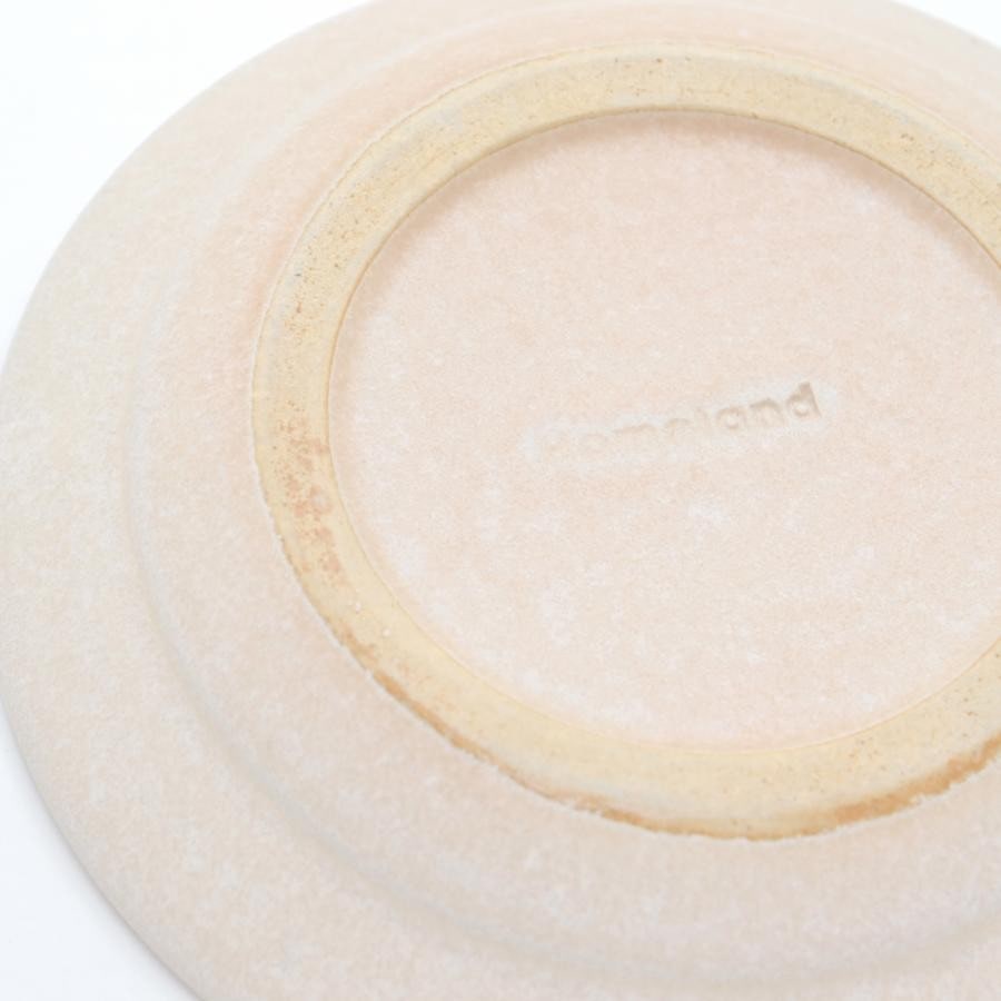 信楽丸皿18cm / Homeland 斑点