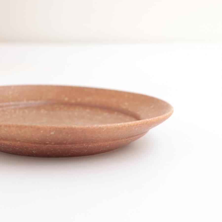 信楽丸皿18cm / Homeland 斑点