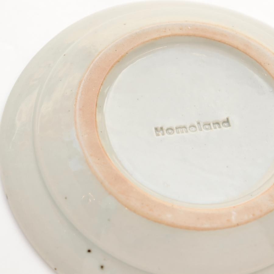 信楽丸皿18cm / Homeland 緋色