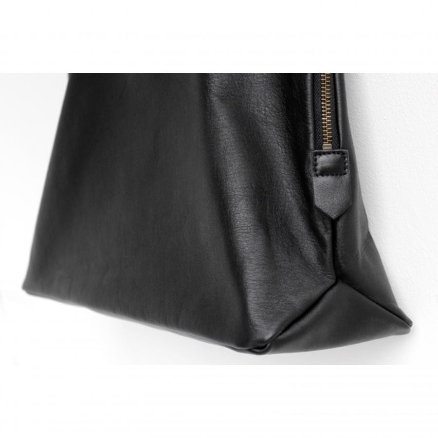 Silva Tote Bag Leather noir / THE FACTORY + DO｜ CLASKA Gallery