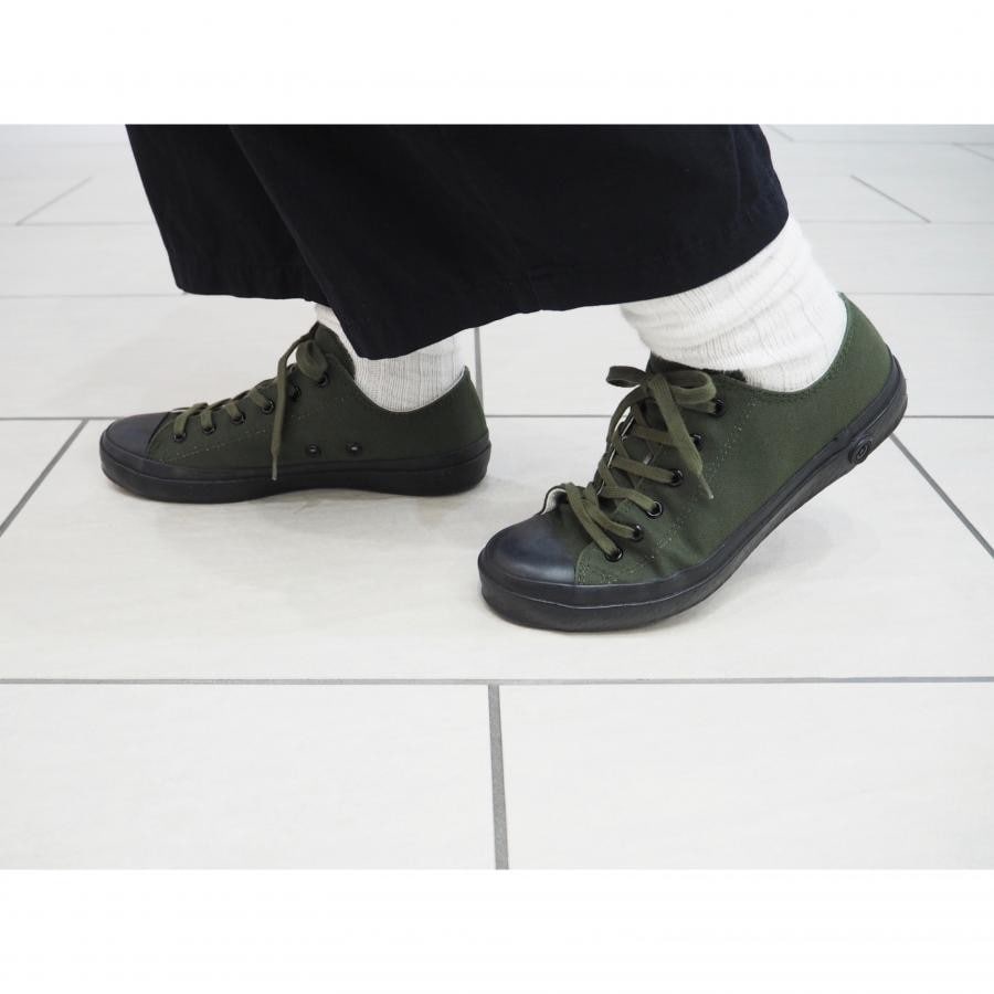 SHOES LIKE POTTERY / VULCANIZED CLOTH OLIVE / MOONSTAR(26 OLIVE)｜ CLASKA Gallery & Shop "DO"｜仙台
