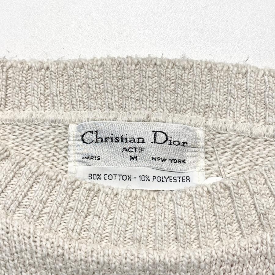 Christian Dior リネン混透かし編みニット 7790 秋