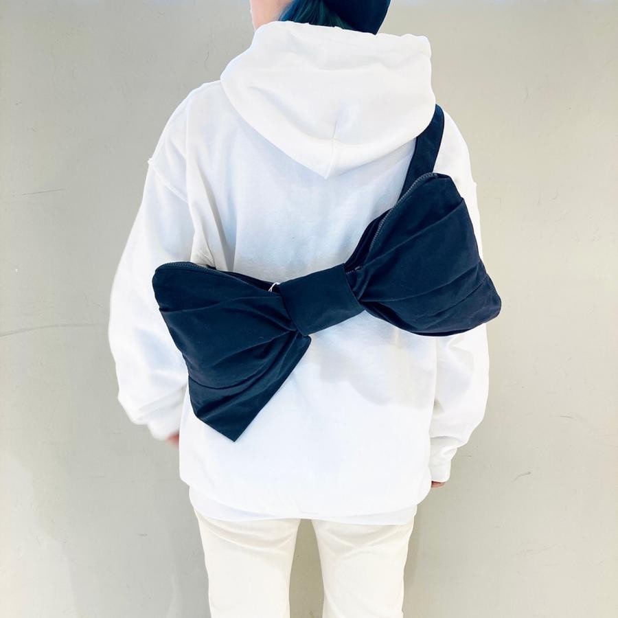 期間限定【 WHOWHAT 】リボンバッグ （キャンバス生地) レッド F