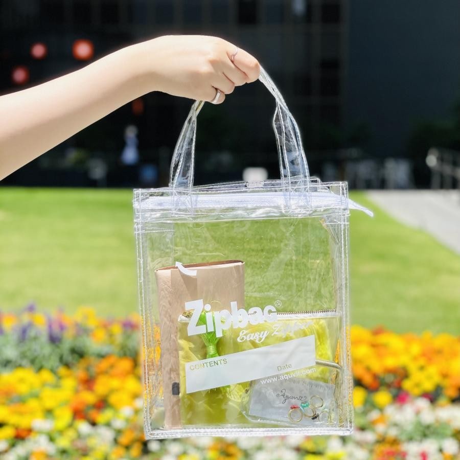 【Aquvii】ZIP BAG  (WHITE)